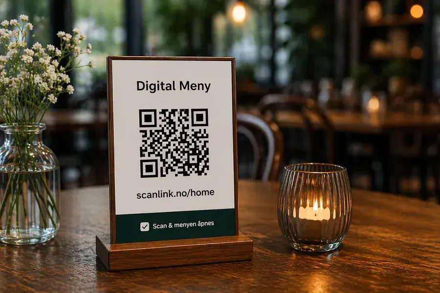 Example 1 of a Scanlink QR code in use