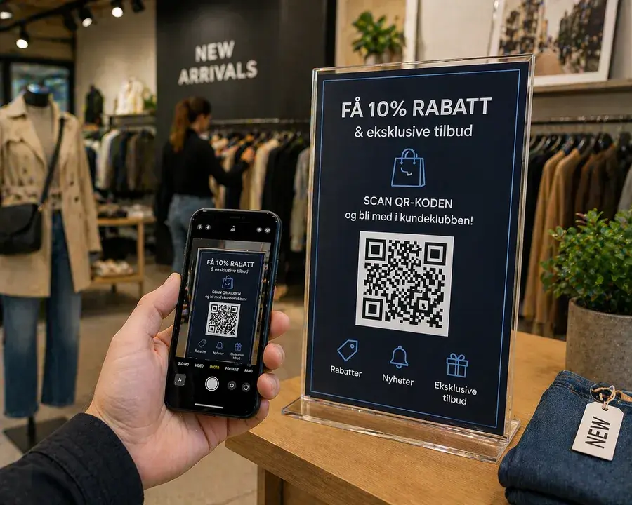 Example 11 of a Scanlink QR code in use