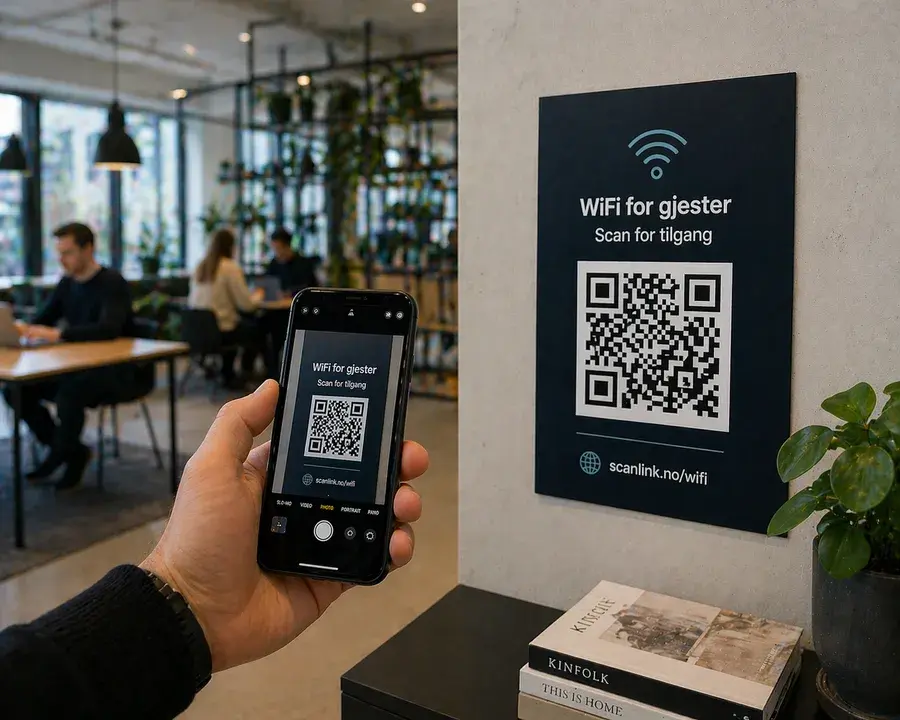 Example 3 of a Scanlink QR code in use