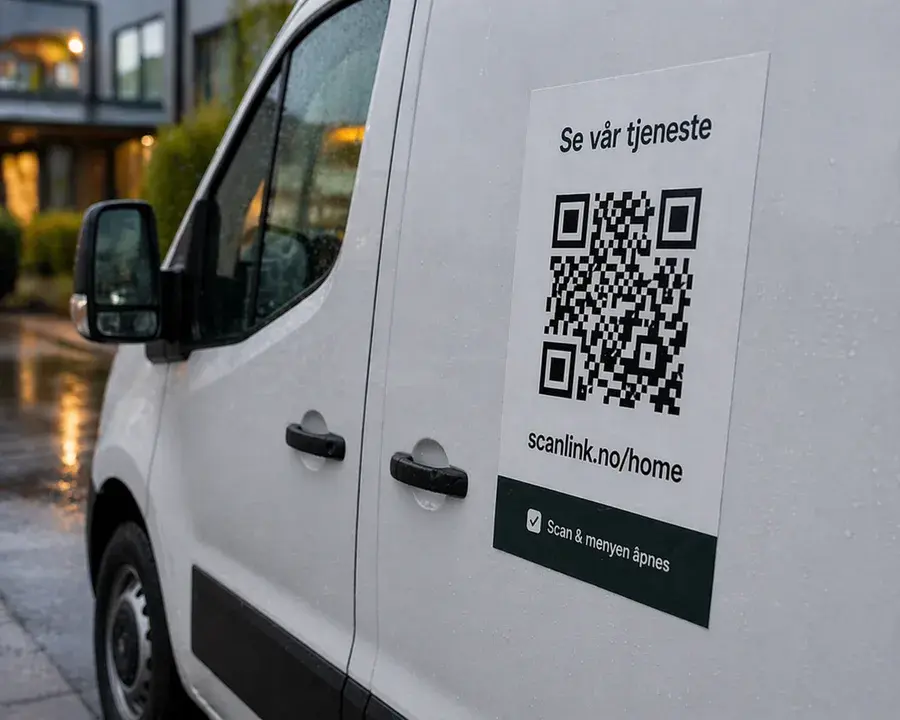 Example 5 of a Scanlink QR code in use