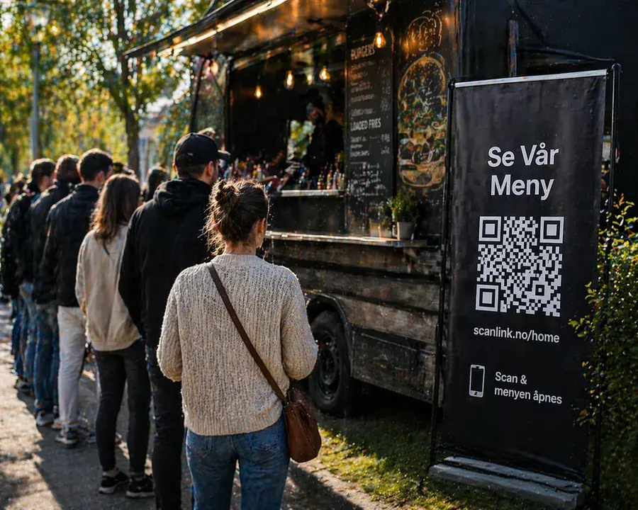 Example 7 of a Scanlink QR code in use