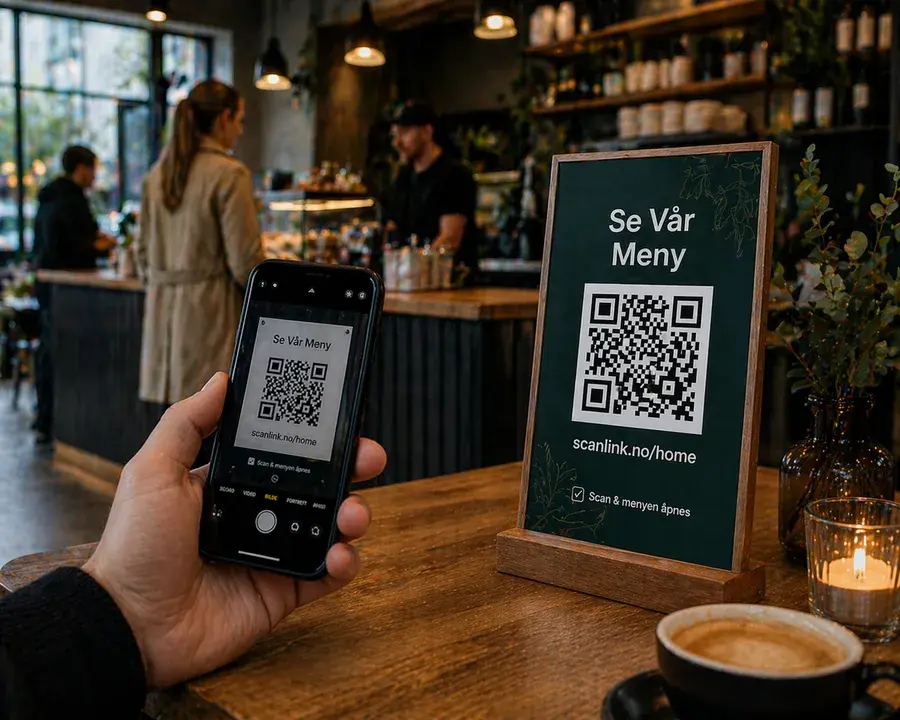 Example 8 of a Scanlink QR code in use